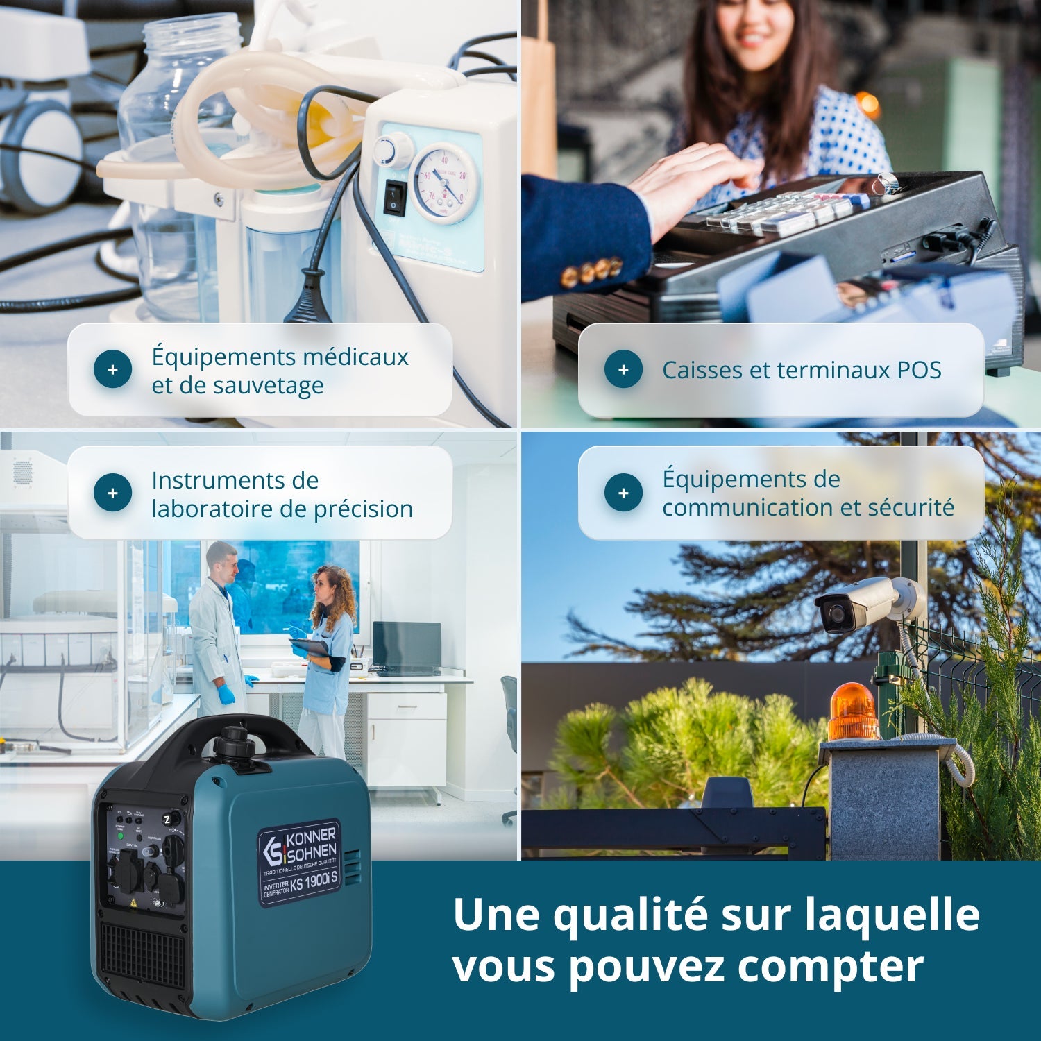 Groupe électrogène Inverter KS 1900i S Puissance maximale 2 kW - 6