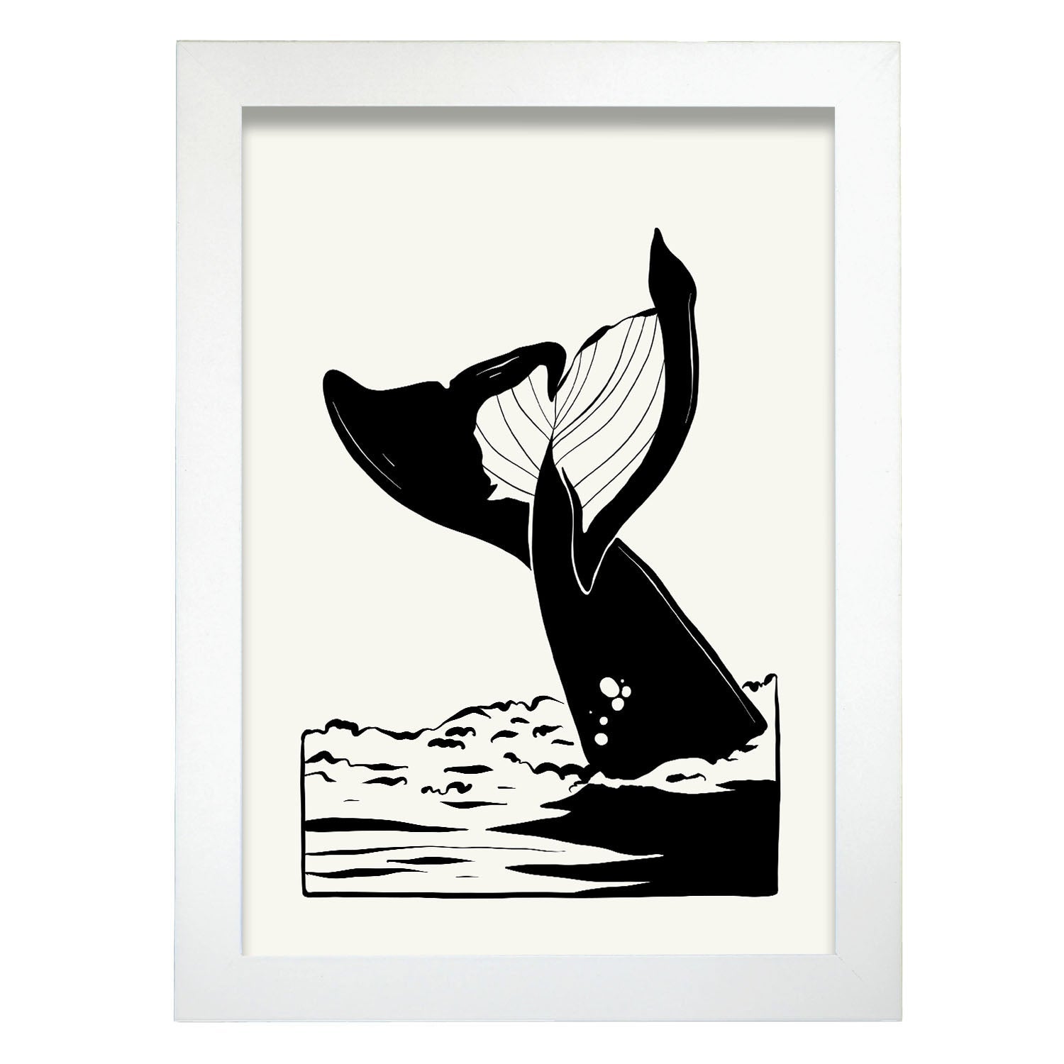 Nacnic Pop Affiche Art Abstrait Baleine Queue D'illustrations ...