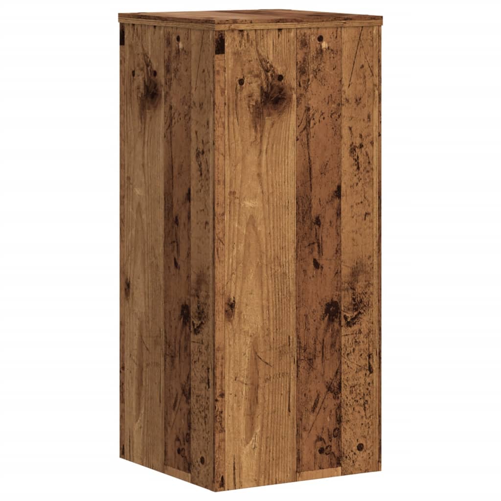 Supports pour plantes 2 pcs vieux bois bois d'ingénierie - 7