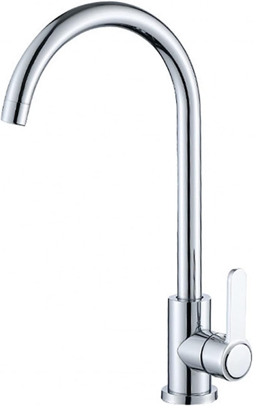 Obrotowy 360-stopniowy kran zlewozmywakowy ze stali nierdzewnej, kran kuchenny na ciepłą i zimną wodę