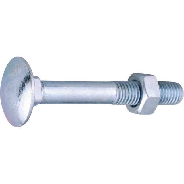 Boulon Japy - Viswood - Tête ronde collet carré - TRCC - Acier zingué - 6 x 60/18 mm - Boîte de 100