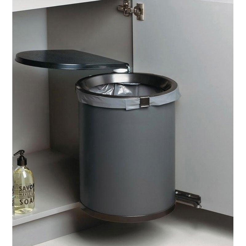 Poubelle sous évier pivotante ouverture automatique 30 l