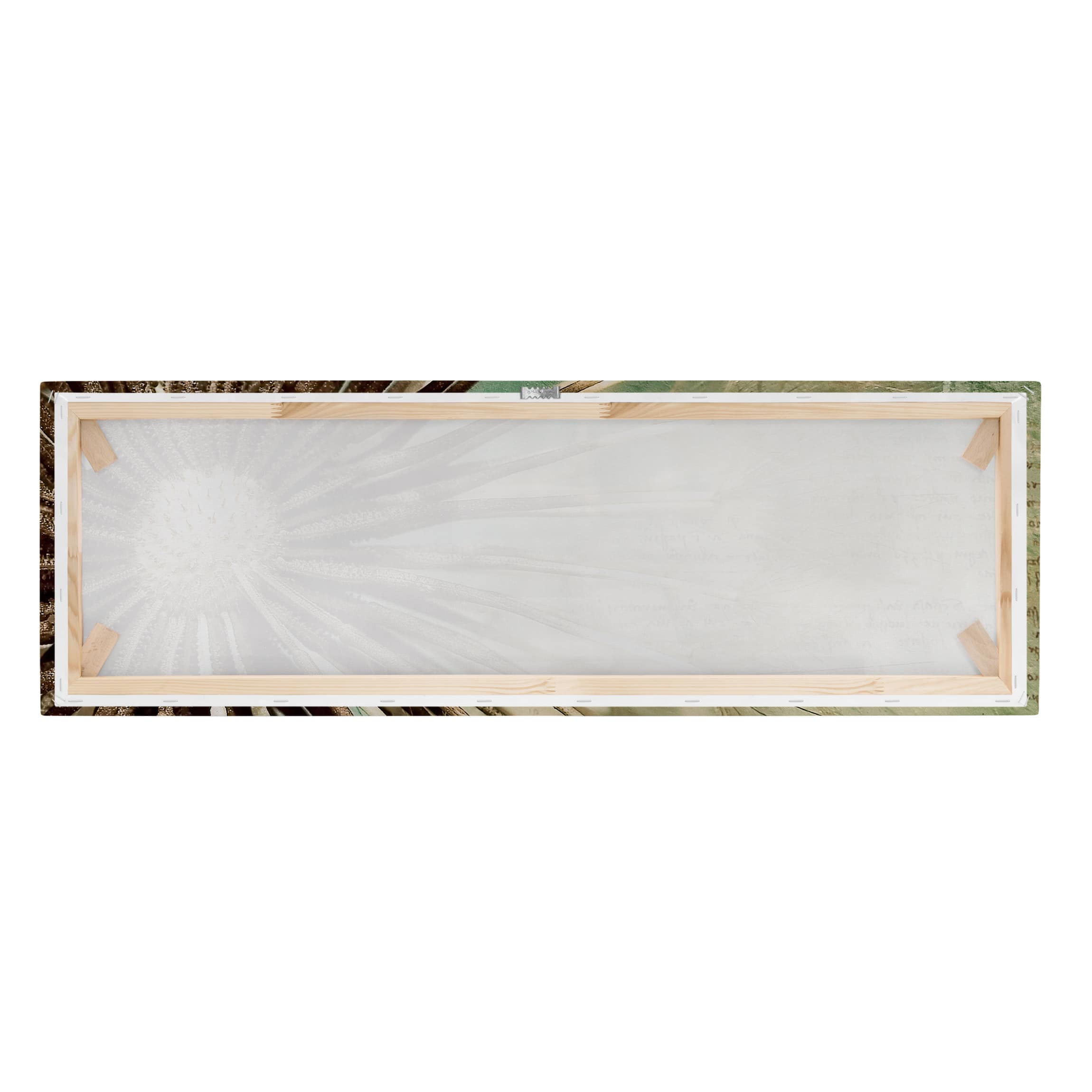 Impression sur toile tableau sur toile châssis beige botanique fleur pissenlit 31 cuisine chambre à coucher salon couloir 120 x 40 cm - 7