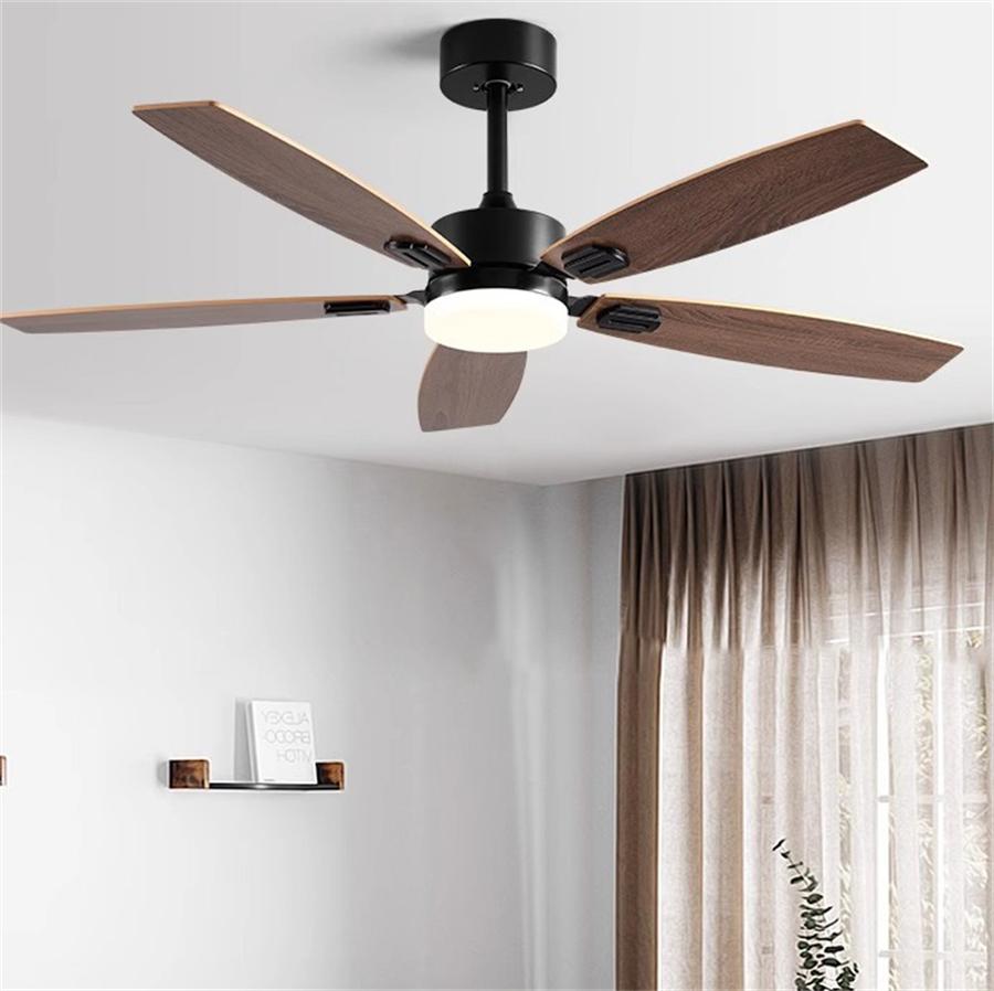 Ventilateur De Plafond Blanc Avec Lumière LED - 120 Cm - 6 Vitesses Silencieuses - Télécommade - Moteur DC