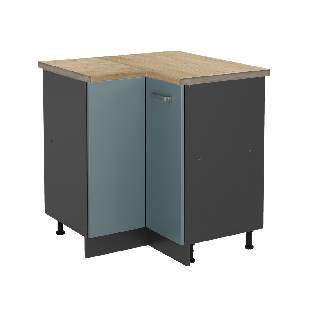 Vicco Szafka narożna R-Line, Niebiesko-szary, 75.6 cm , BP Dąb
