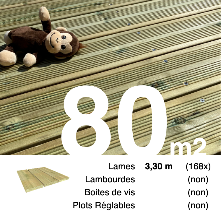 Lames de terrasse pin autoclave vert 27 x 145 mm • longueur 3,3 m ...