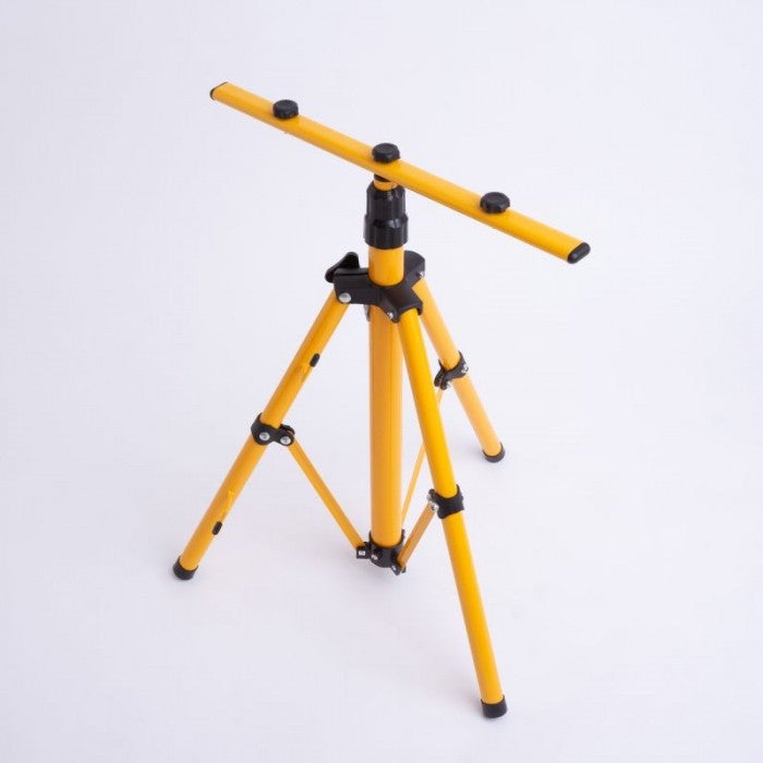 Statyw do lamp LED do garażu piwnicy metal żółty wym:155x85x89cm Ecolight