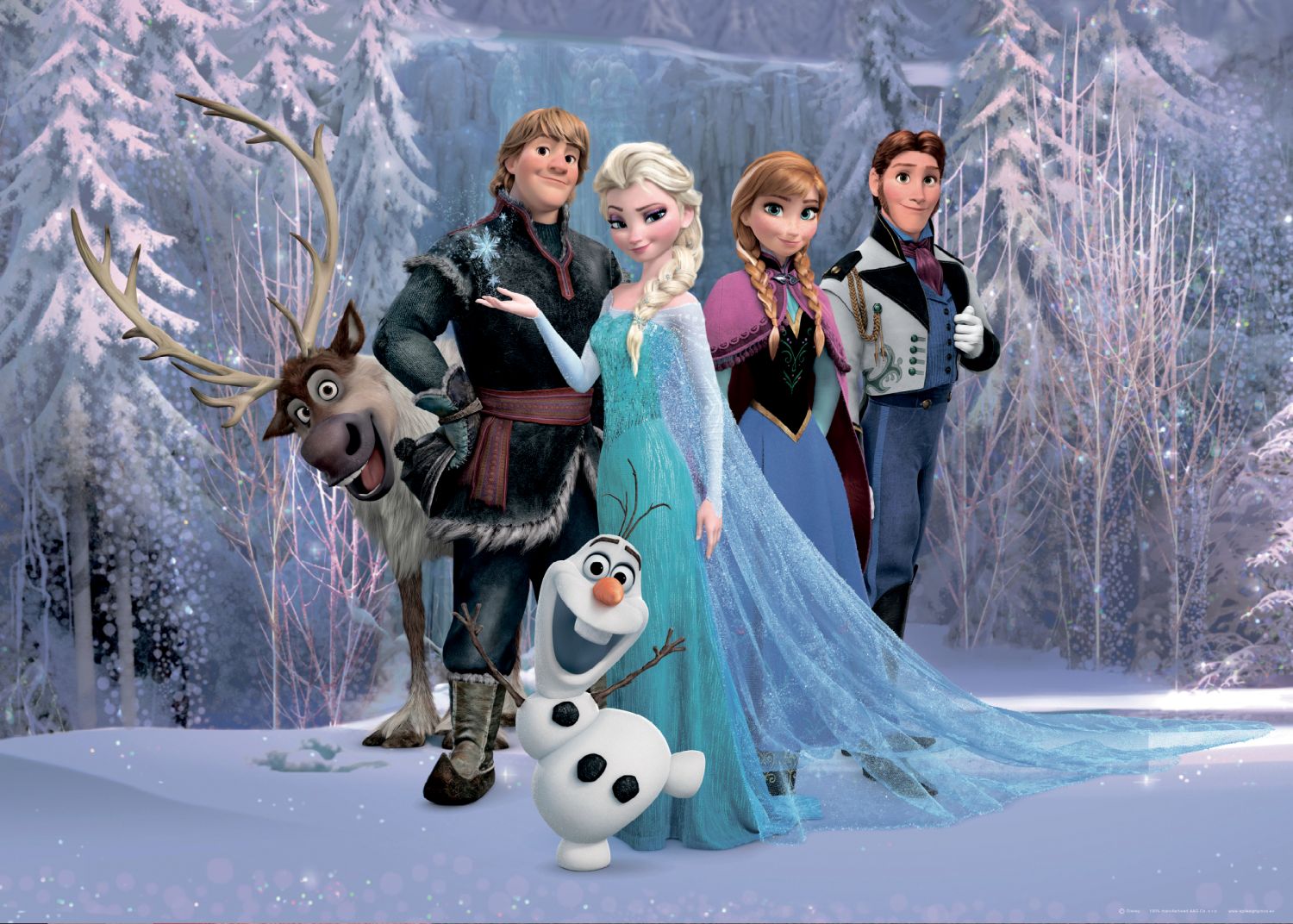 Frozen morado y azul - 1,56 x 1,12 m - sanders & sanders