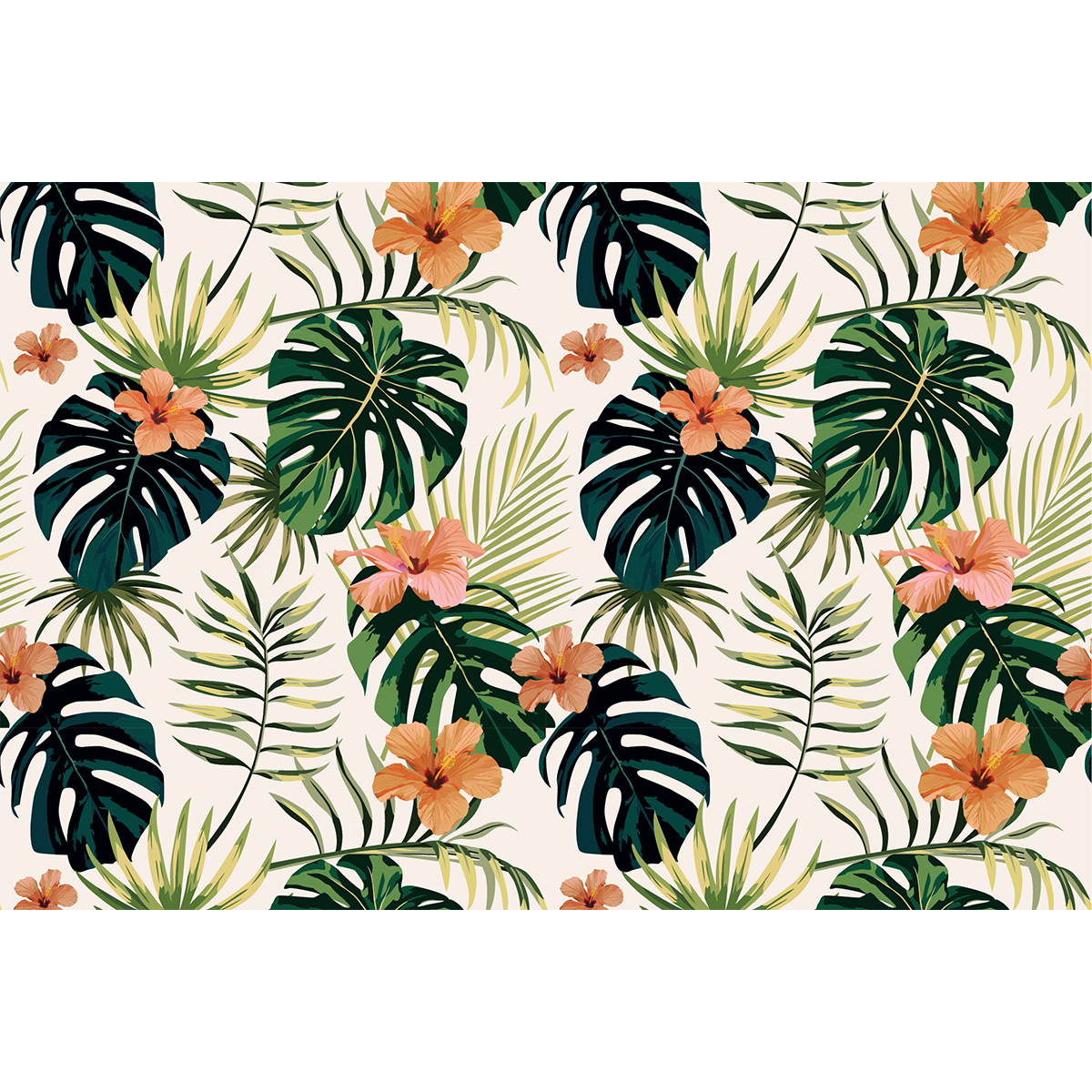 Vinilo muebles tropical Nuku-Hiva - adhesivo de pared - revestimiento sticker mural decorativo - 60x90cm - 2