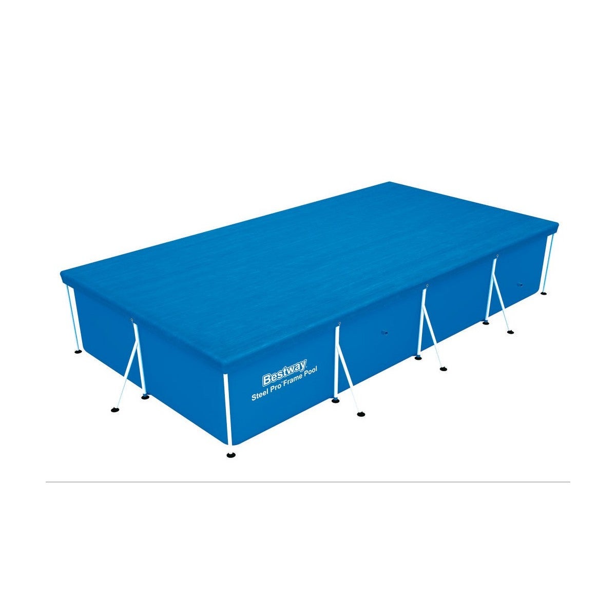 tillvex Telo di copertura per piscina, 450 x 220 cm Fuori Terra Rettangolare, resistente ai raggi UV e antistrappo, per piscina