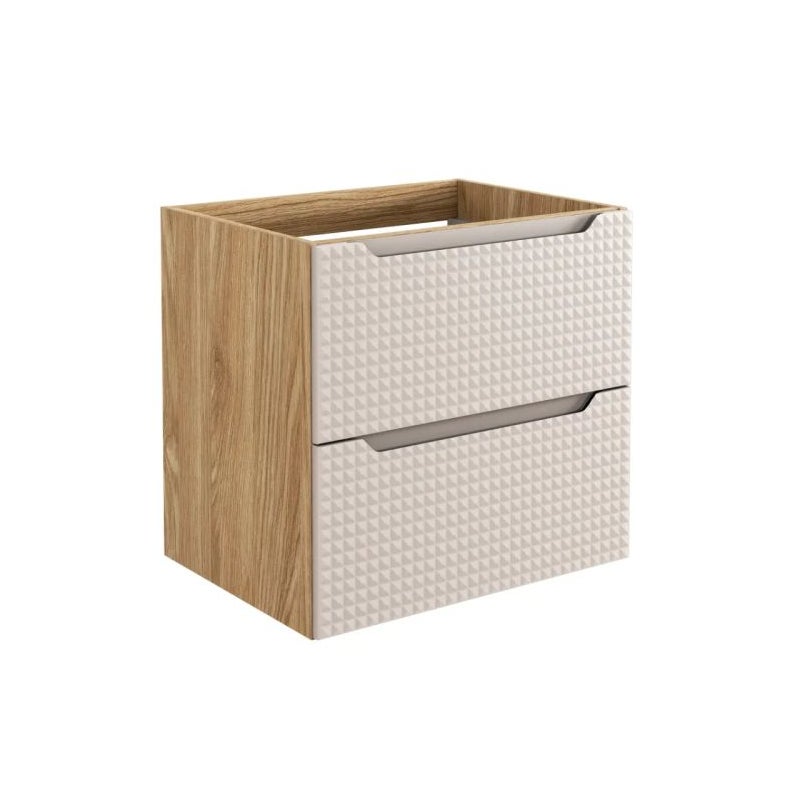 Szafka pod umywalkę LUXOR BEIGE 82-60-2S 60cm dąb olejowany/beżowa