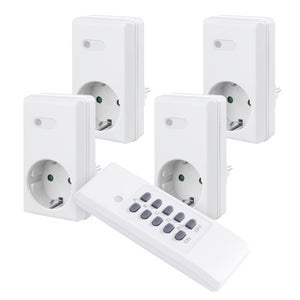 Revolt Set 3 Prese Radiocomandate Con Telecomando – Bianco, Portata 30m, 3680W/16A, Spegnimento Stand-By, Non Programmabili - 5