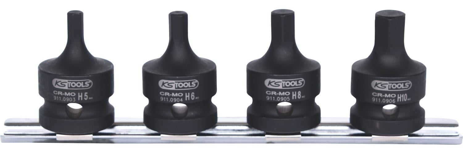 KS Tools 911.3441 - Douille 6 pans - 3/4'' - 41 mm - Version courte - Chrome Vanadium - Finition satinée