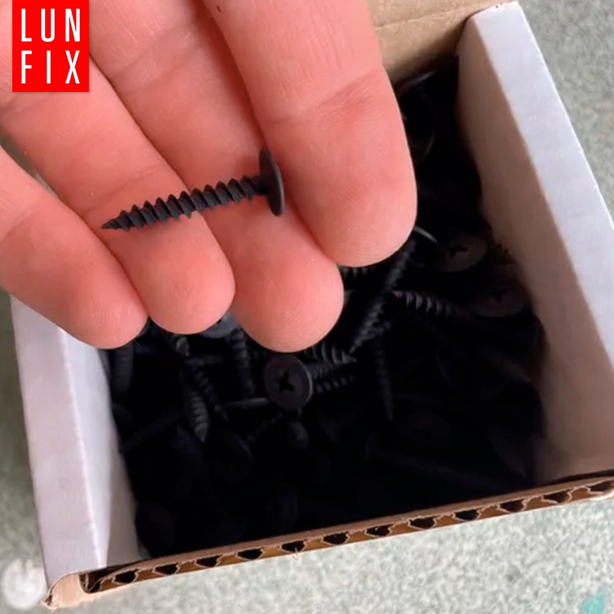 Wkręty do metalu z łbem podkładkowym fosfatowane 4,2x50mm 50szt. - 7