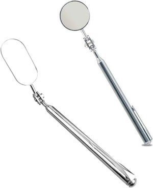 Miroir Mural Télescopique Salle De Bain - Rond Double Face Grossissant Pliable Bras Extensible Or