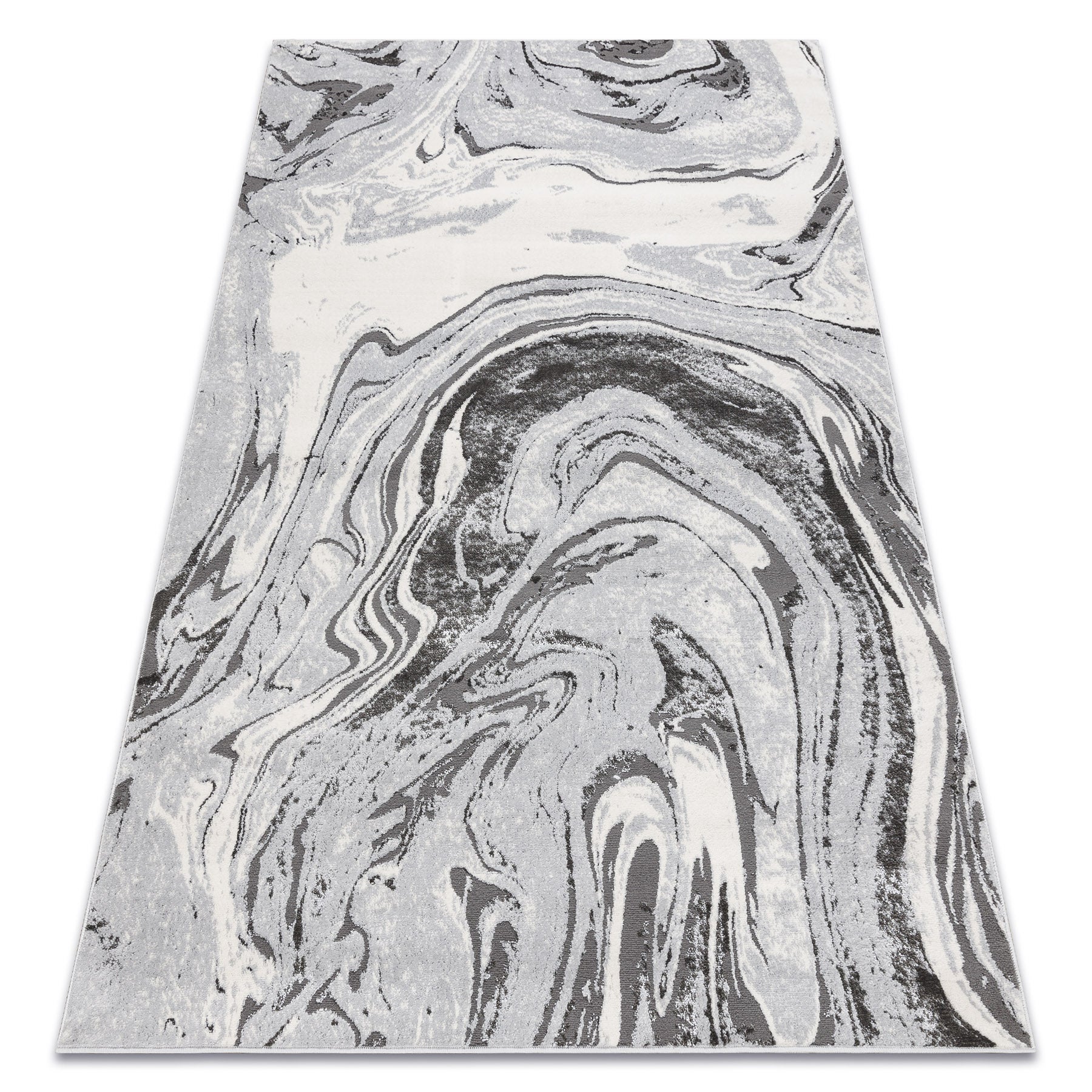 Alfombra lira e1686 abstracta, estructural, moderna, glamour - gris 80x150 cm
