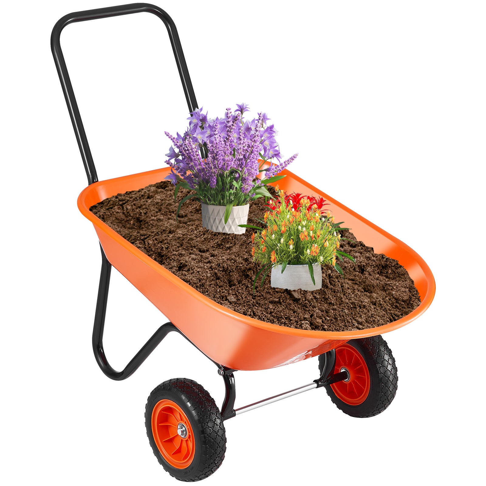 Taczka transportowa budowa taczki taczka pchana 180kg 125x63x82cm VEVOR