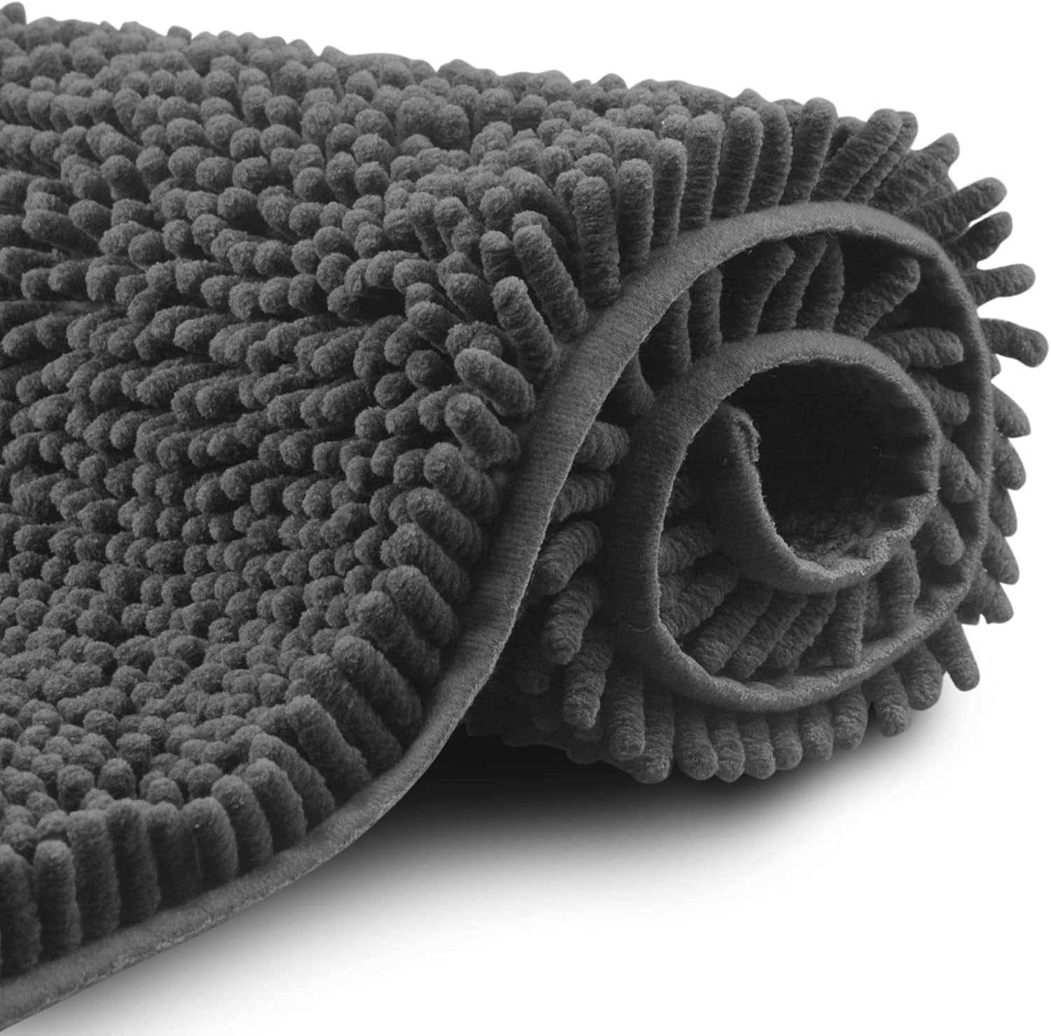 Mata łazienkowa antypoślizgowa z mikrofibry typu shaggy szenil, 50 x 80 cm, nadaje się do prania w pralce, wykonana z miękkiej i chłonnej mikrofibry