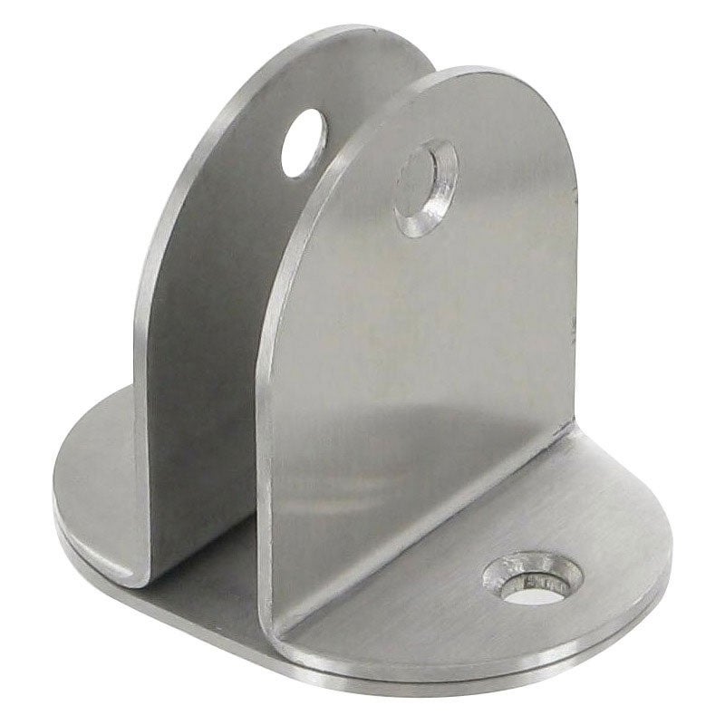 Support en u platine double - Décor : Satiné - Epaisseur : 2 mm - Hauteur : 50 mm - Largeur : 55 mm -ITAR - 2