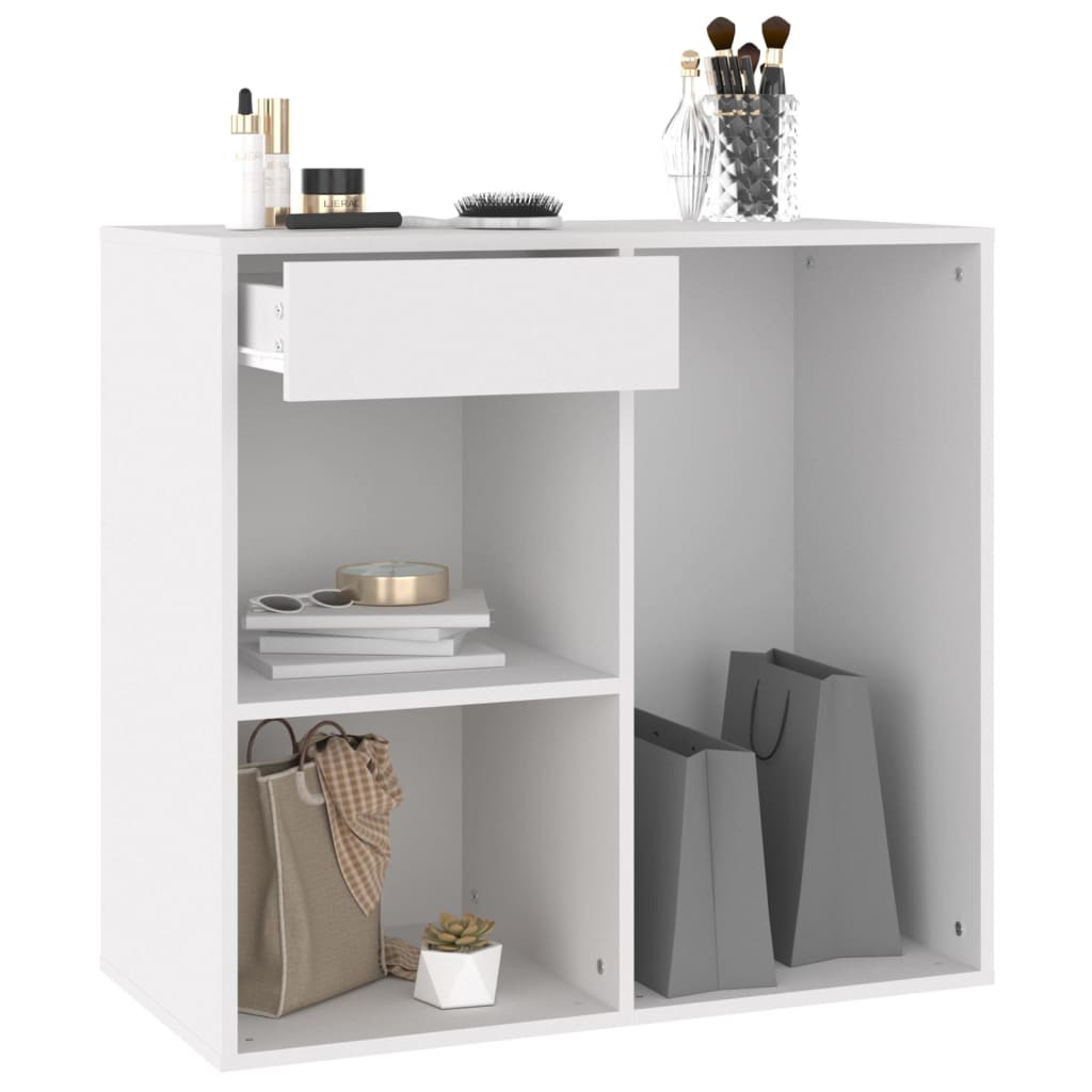 Armário de maquiagem em compensado branco 80x40x75 cm - COMFORTXL - 3