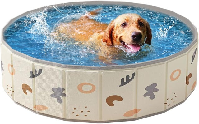 Składany basen dla psów i dzieci, przenośna wanna antypoślizgowa, letni basen dla szczeniąt