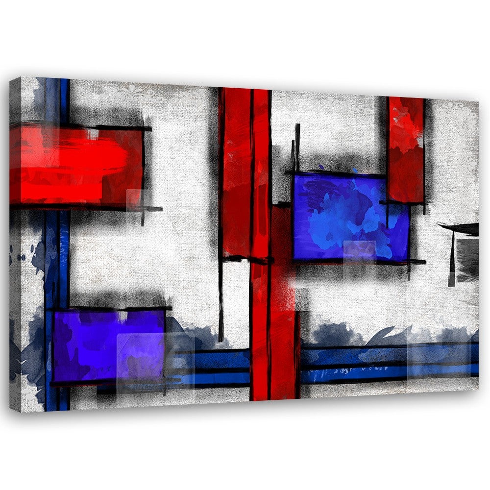 Obraz na płótnie, Abstrakcja geometryczna 100x70