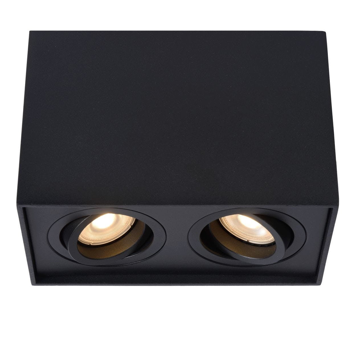Spot plafond TUBE - Noir - 2xGU10 (MR16) - Lucide - 5