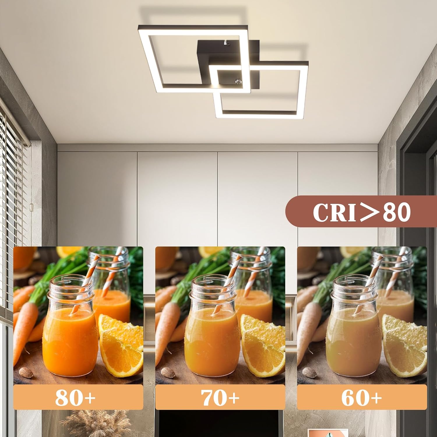 ZMH Nowoczesna lampa sufitowa LED 24 W do sypialni i przedpokoju – elegancki i wydajny design - 6