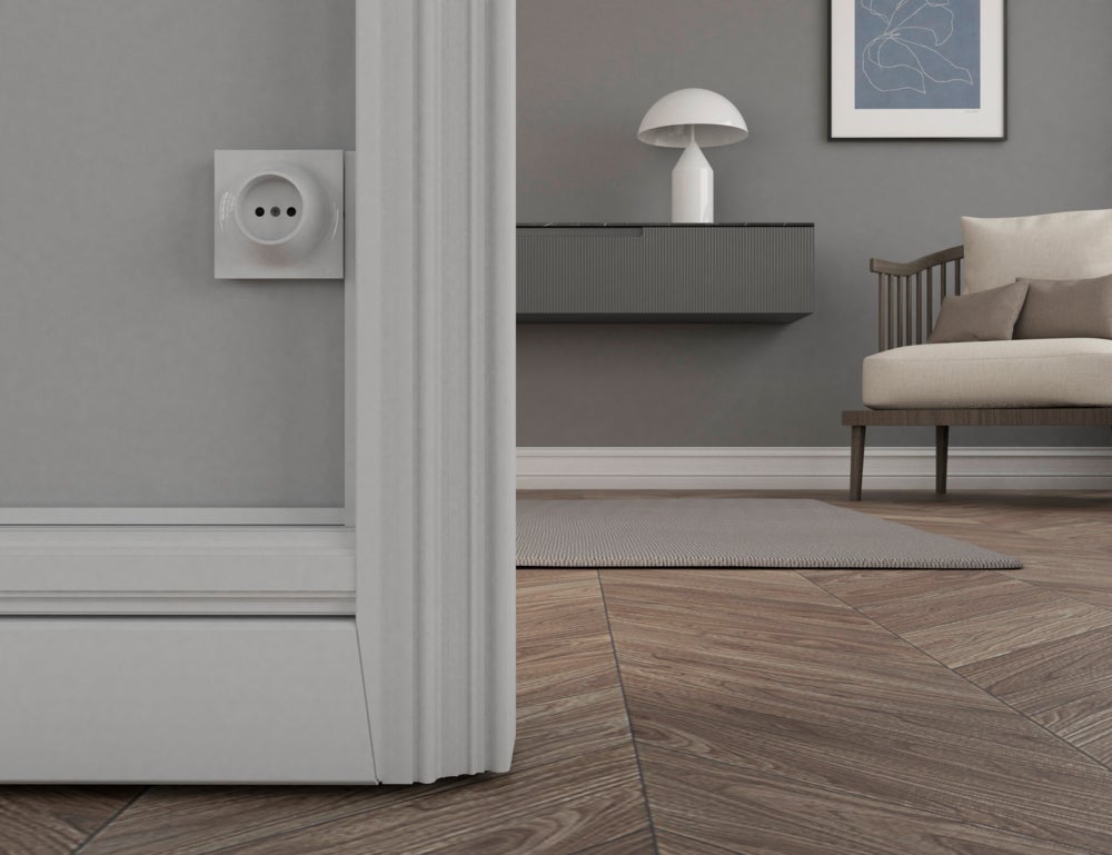 Prise 16A Fontini Neo Evo, sans terre, blanc brillant, ABS, 3680 W, 7,8x3,8 cm, garantie 10 ans - 5