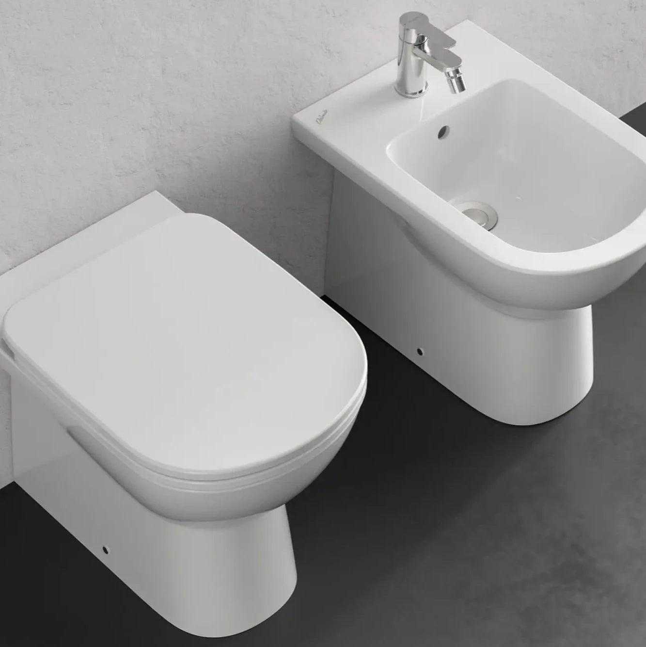 Bidet monotrou en céramique avec trop-plein - Gemma 2 | Ceramica Dolomite - 3