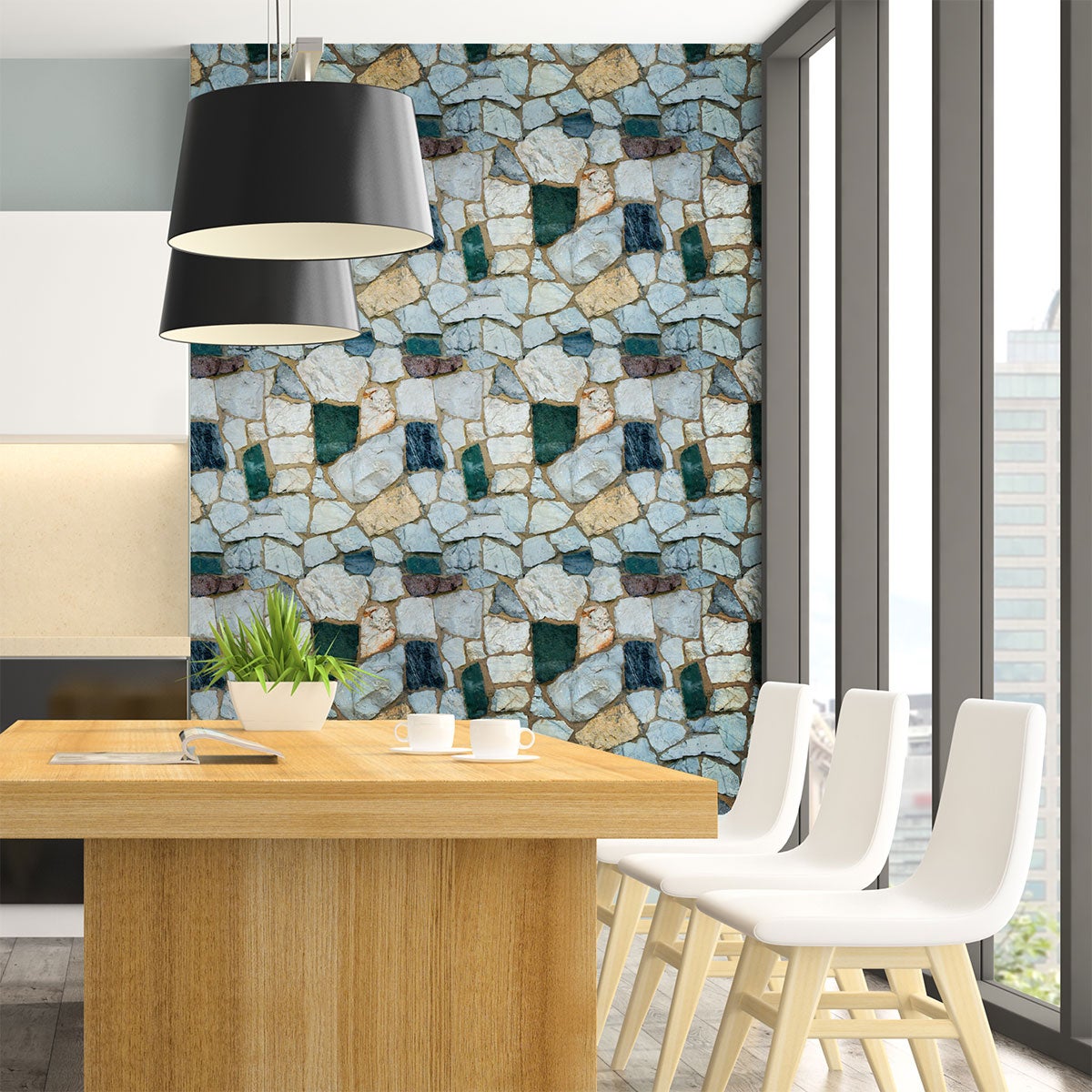 Adesivi pietra di Sainte-Marie - Sticker adesivo - adesivi murali - 40x40cm - 2