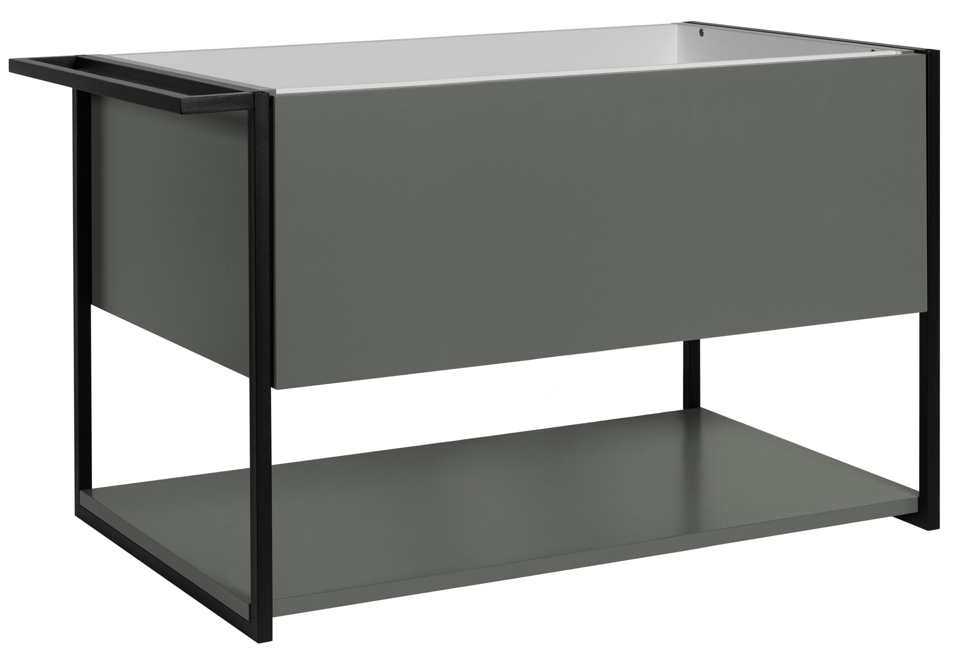 Szafka łazienkowa LOV 80 cm zielony półmat lakierowana wisząca szuflada loft