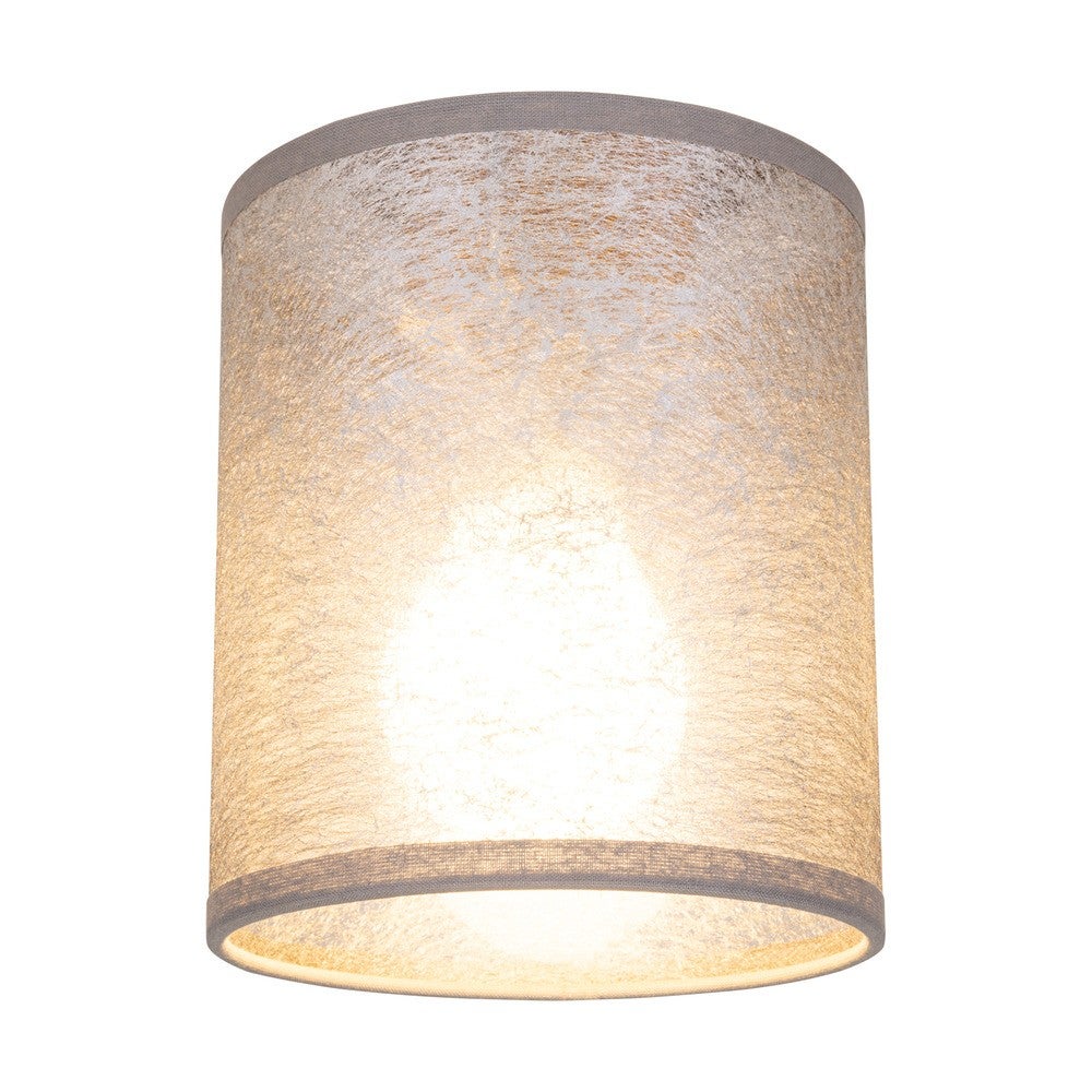 Set De 2 Abat-jour Gris – Intérieur Argenté, Pour Douille E27, Neufs