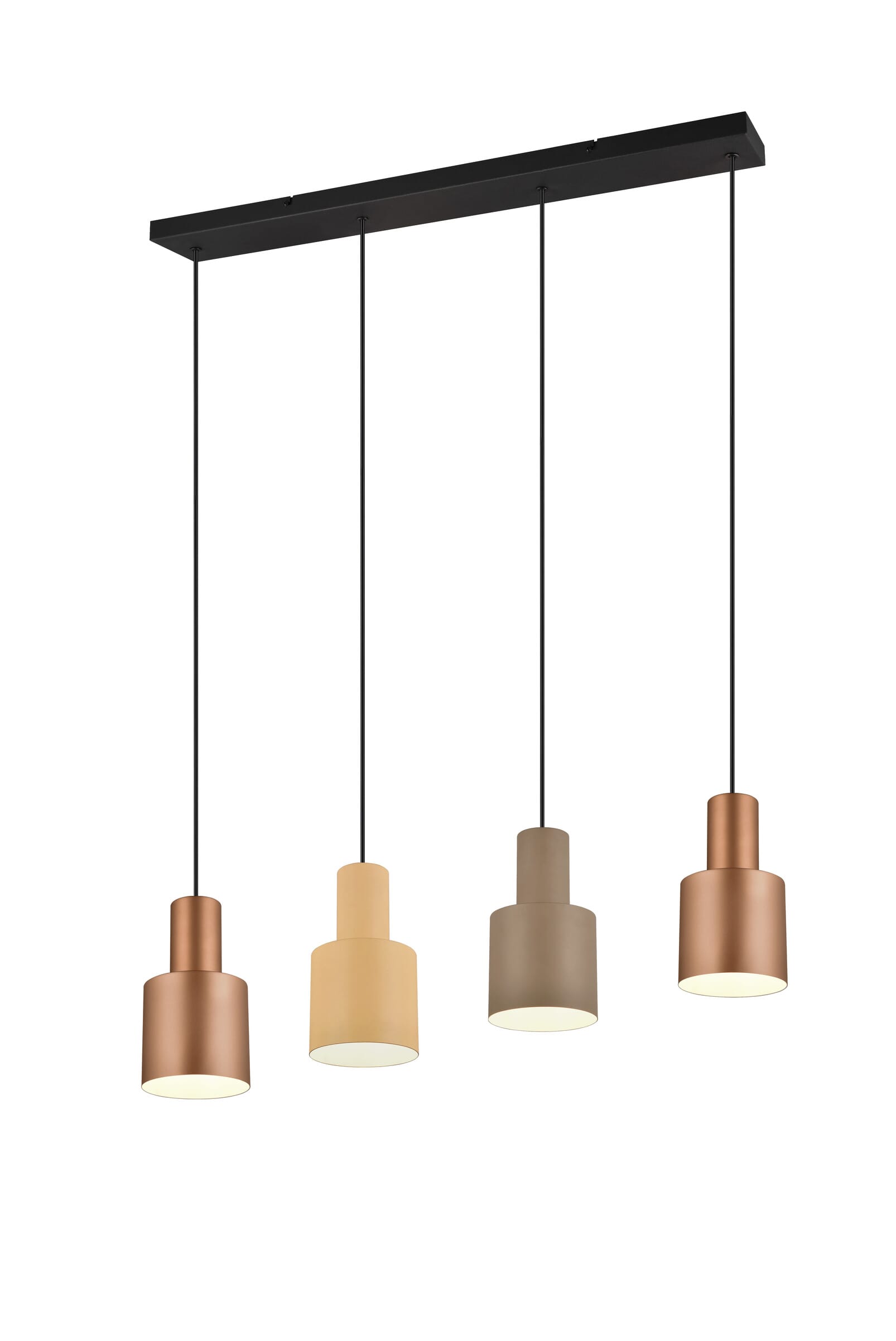Lampa wisząca AGUDO brązowa-odcienie brązu 4xE27x40W metal wym:150x87x12cm IP20 Trio