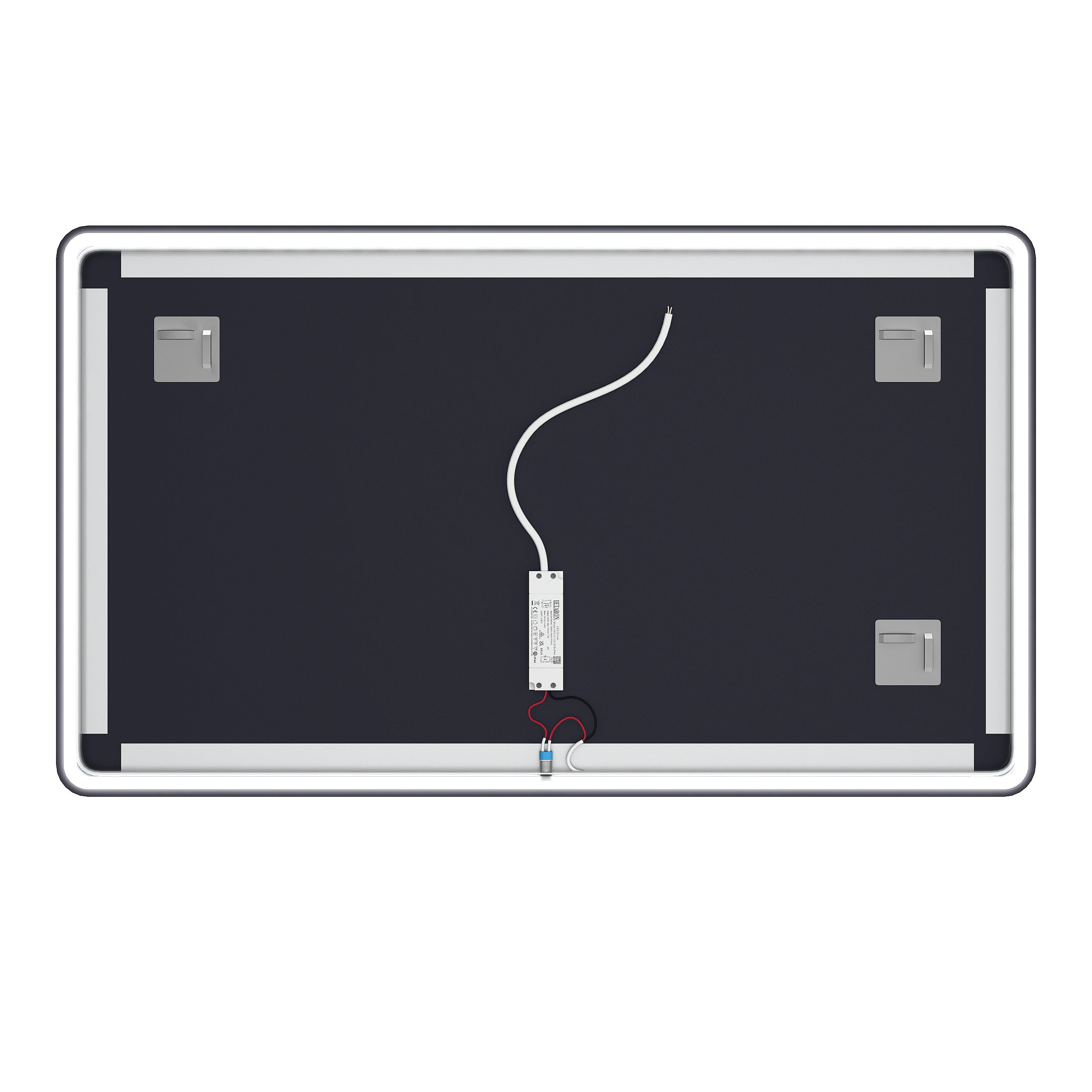 Miroir salle de bain avec eclairage LED et contour noir - 120x70cm - GO BLACK LED - 9