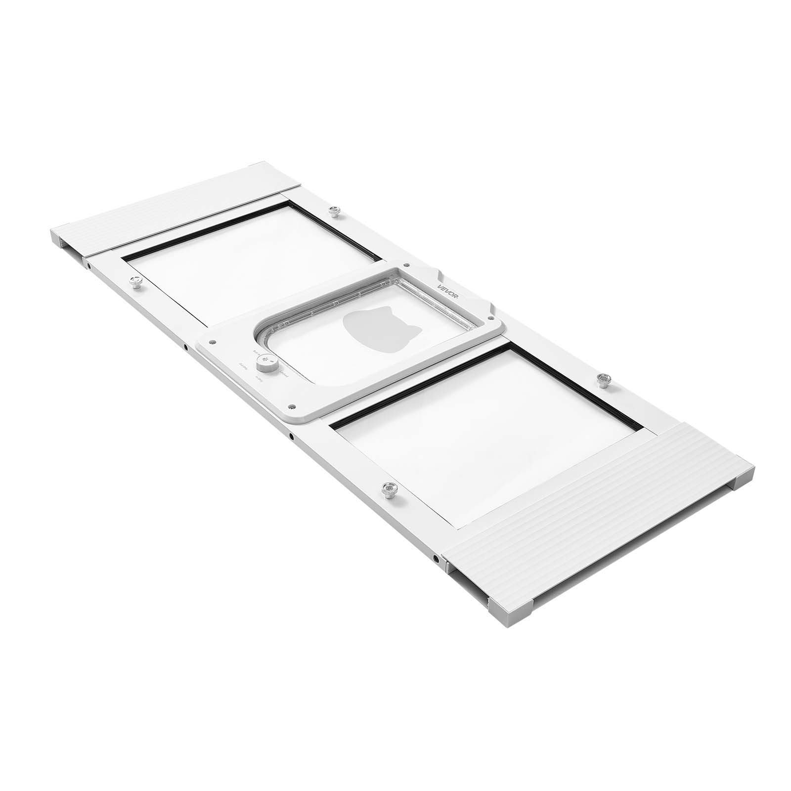 Aba Cat adequada para janelas VEVOR de 889 a 1016 mm, 4 modos de travamento, fecho magnético, vidro de alumínio de alta transparência, branco - 9