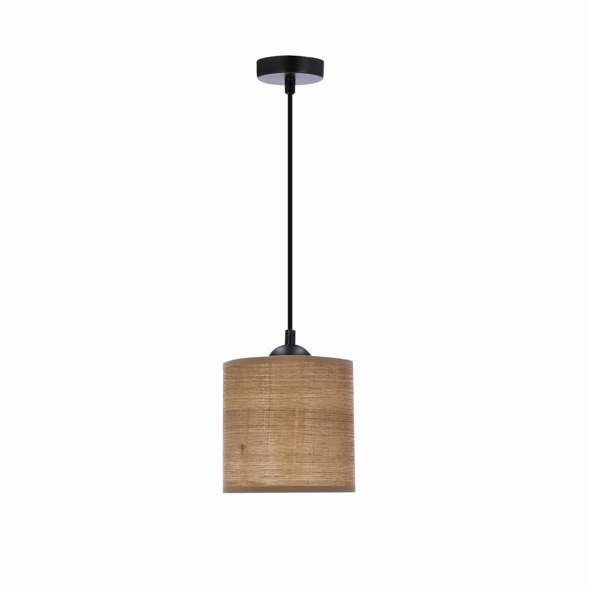 Lampa sufitowa Legno czarno-brązowa 1xE27x40W wym: 100 x 15 x 15 cm tkanina Candellux
