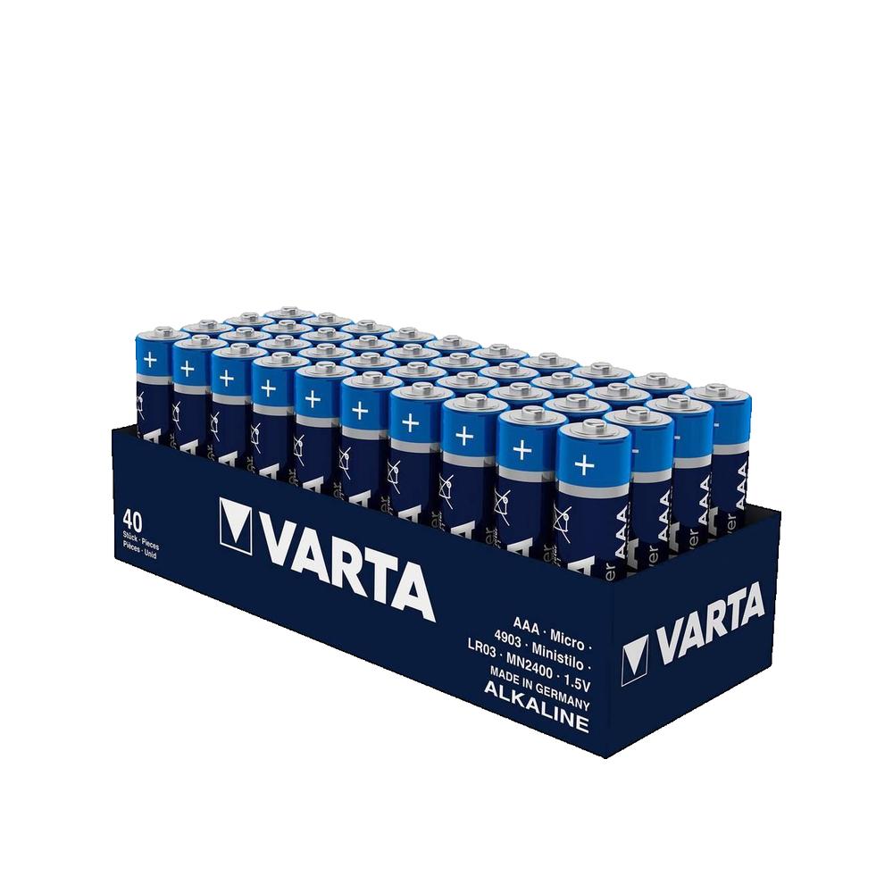 Bateria Varta Longlife Power AAA alkaliczna 1,5 V zestaw 40 sztuk