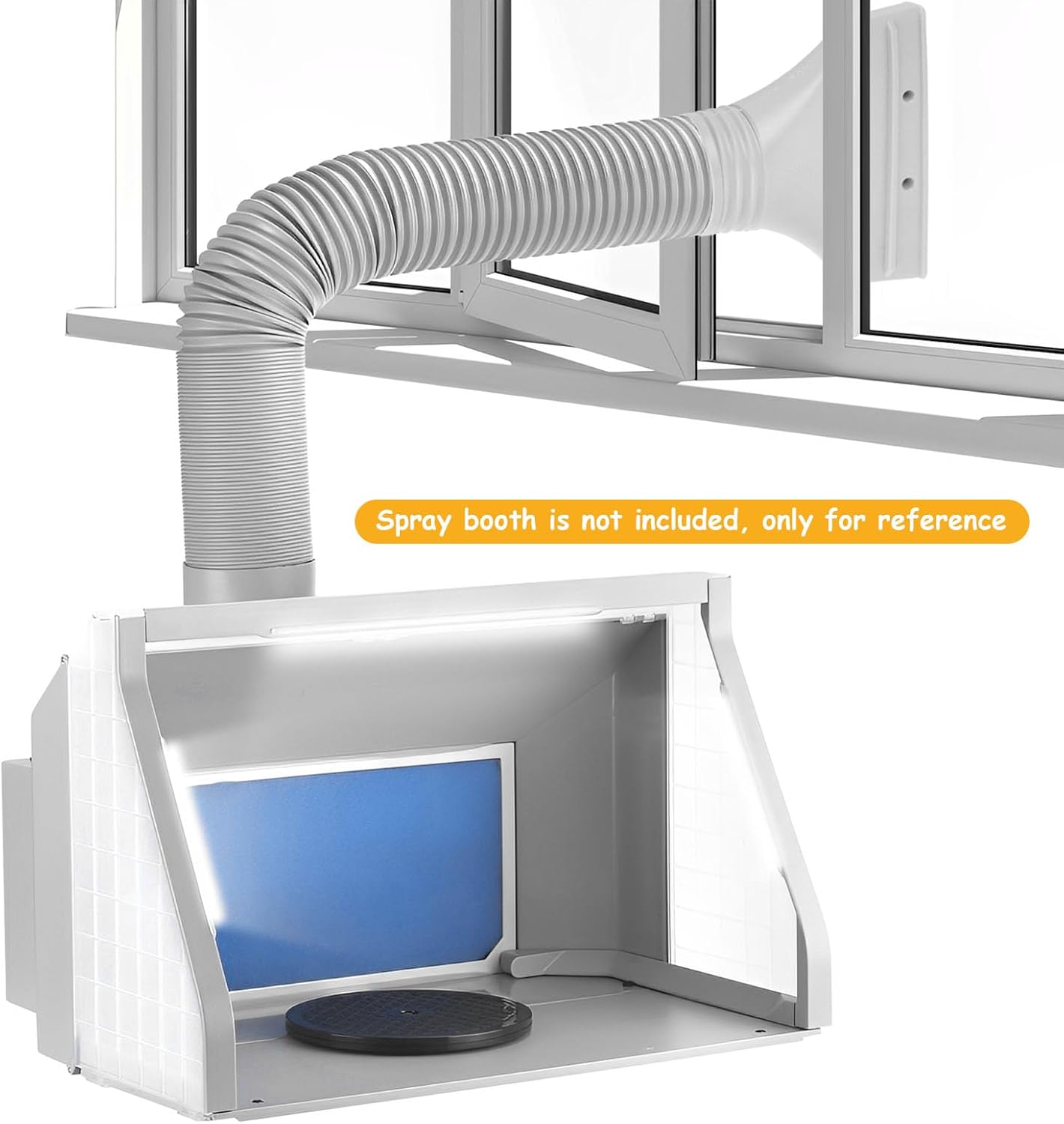 Adaptateur de Fenêtre pour Tuyau d'Évacuation de Climatiseur, Passage Plat pour Tuyau d'Évacuation, Adaptateur pour Fenêtres de Toit et Fenêtres Incli - 6