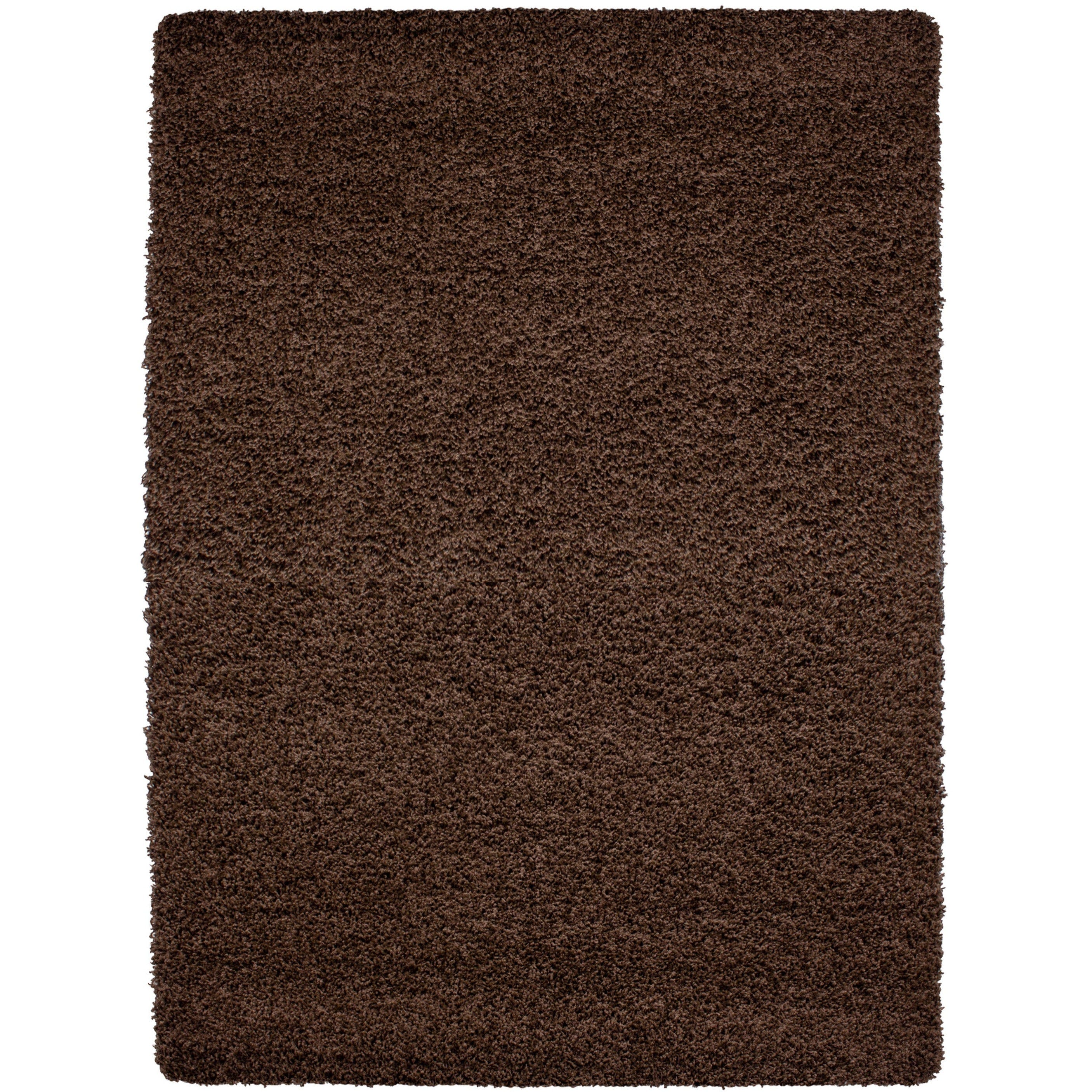 SHAGGY - Tapis Uni à poils longs - Marron 300 x 400 cm | Leroy Merlin