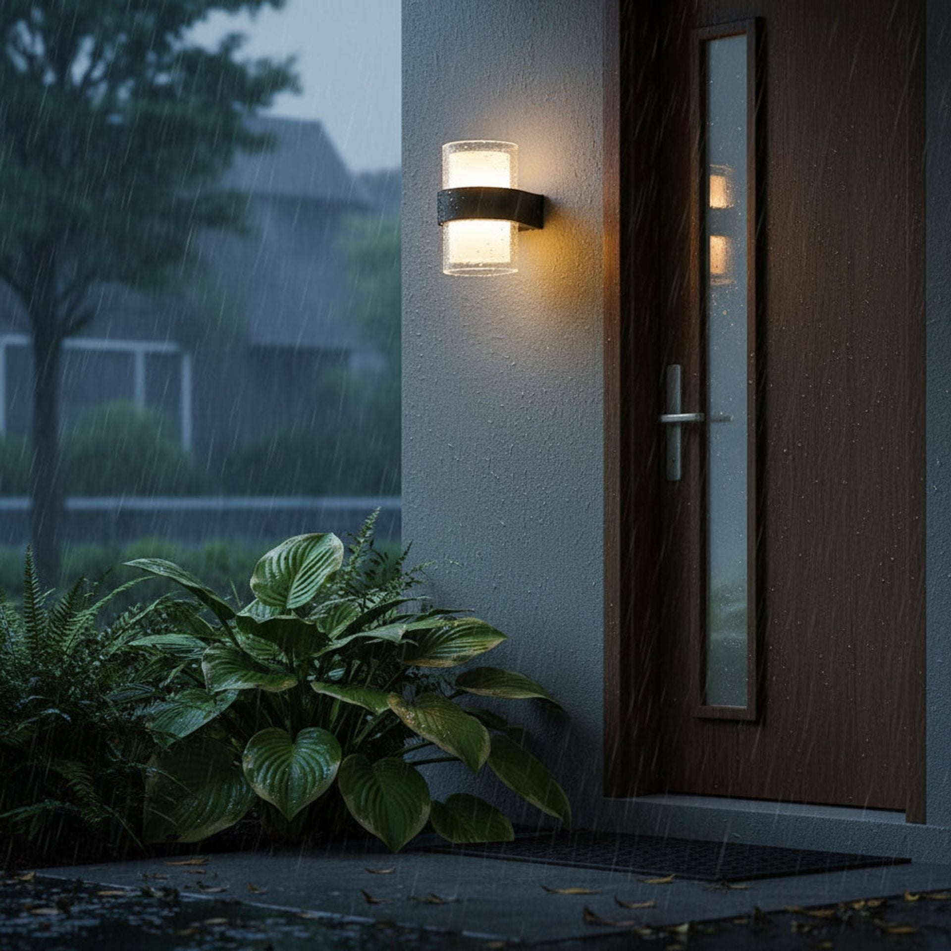 Aplica LED Exterior MIRA, 9W, 2 Surse de lumina, Lumina Calda, Negru