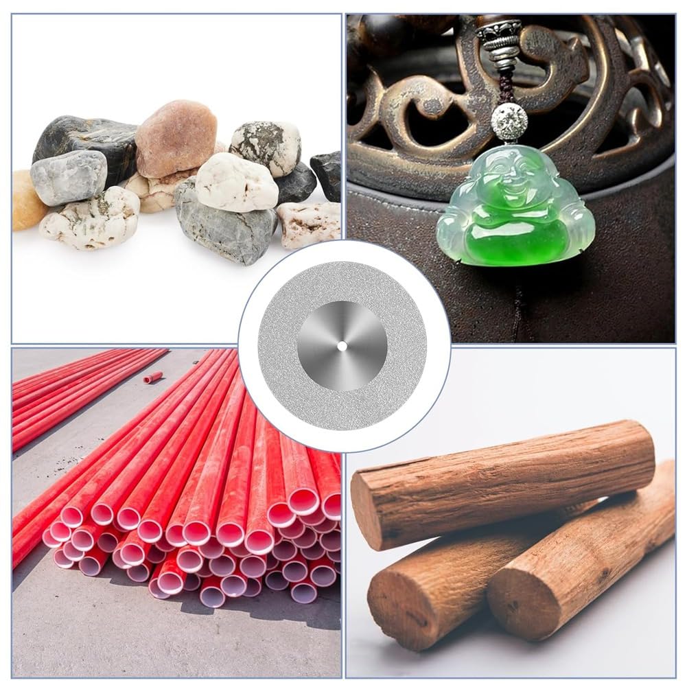 Lot de 12 disques de coupe diamantés pour verre (20 mm), pour outils rotatifs, forets, accessoires, polissage de carrelage - 6