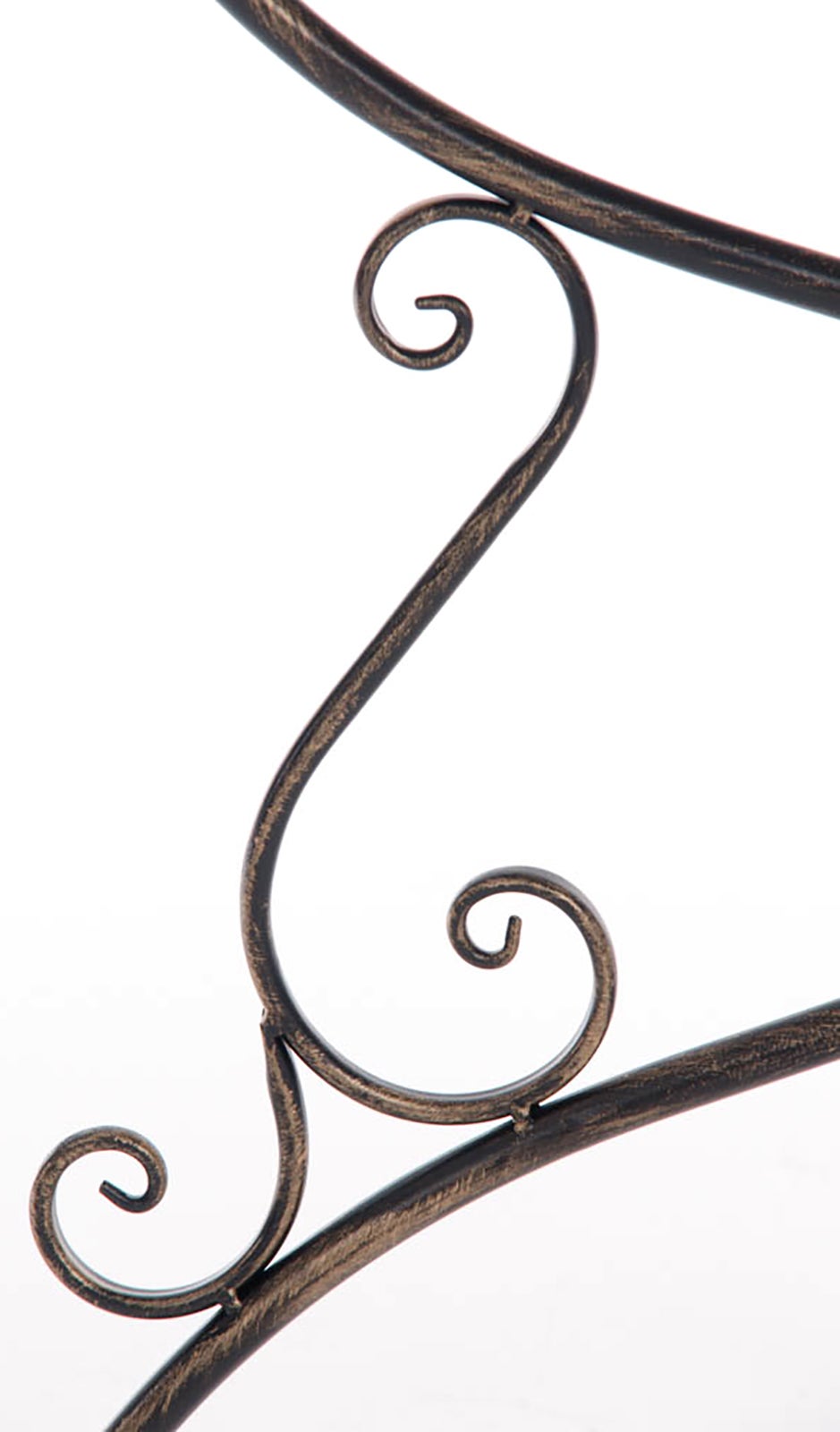 Table d'appoint d'extérieur rond en Métal Marron 4 places - 8