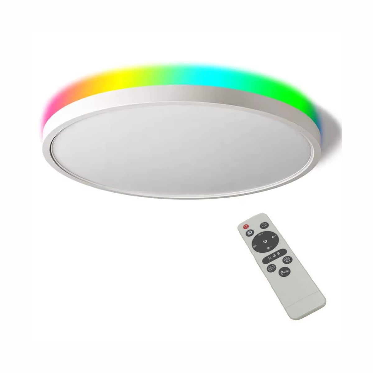 Ściemnialna lampa sufitowa LED 24W RGB+CCT z pilotem zdalnego sterowania
