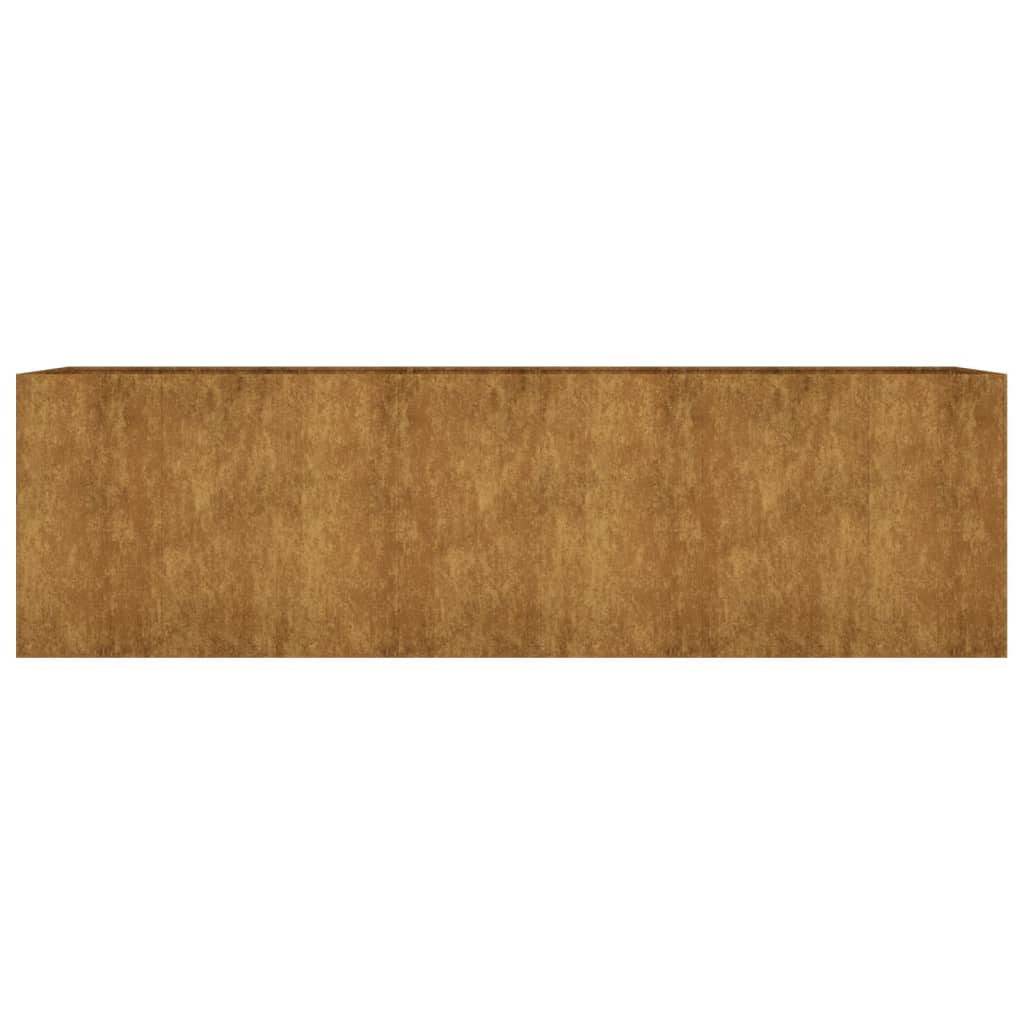 Jardinière - Lit surélevé de jardin - Pot de fleurs 280x80x80 cm acier corten Couleur évolue n962l - 4