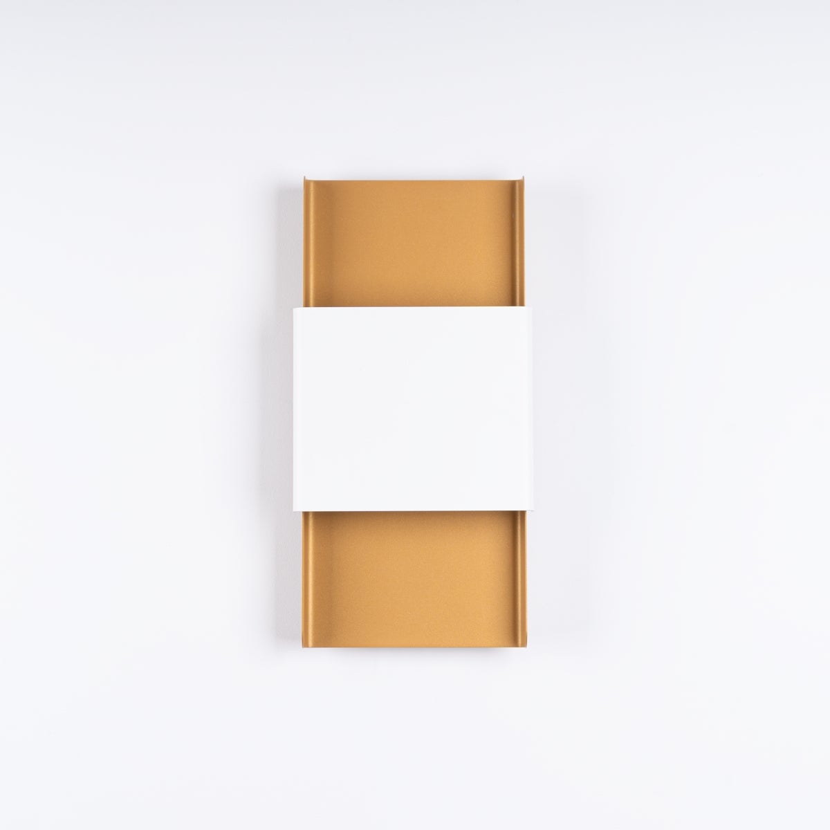 Kinkiet ZELFON złoty/biały LED 4000K - 20x7x40cm Sollux