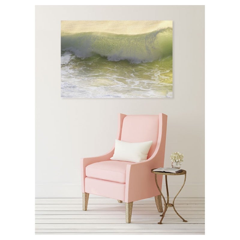 Tableau toile en kit MER DE JADE 180 x 130 cm - Toile textile sans PVC, Made in France par Scenolia - 3