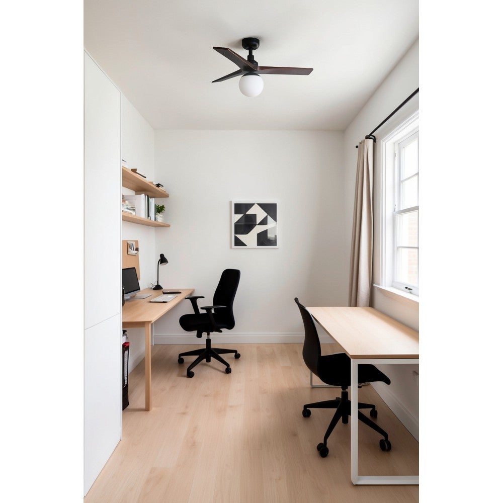 Ventilateur de plafond DC Klim S Noir-Noyer avec Lumière - 3