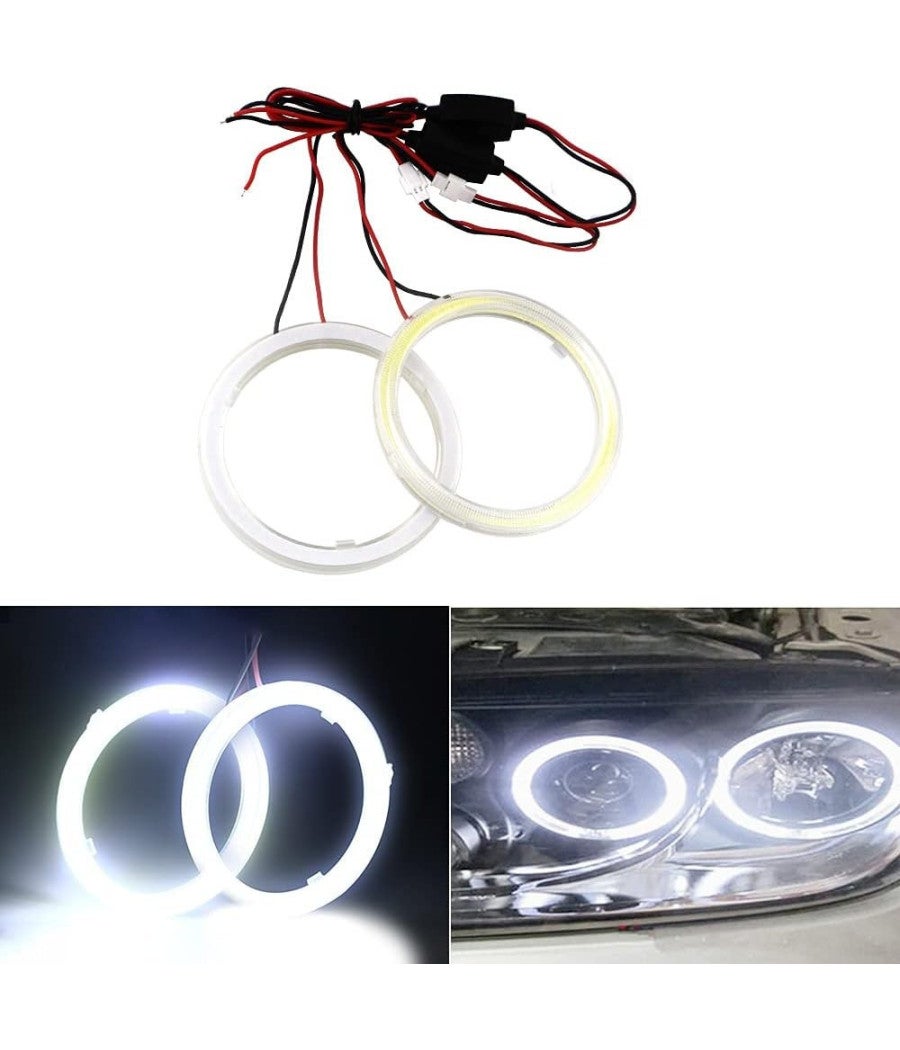 Proiettore LED 12V Per Moto - Doppia Luce Rosa E Blu 30W 1200lm Con Lente Diavolo Occhi - Foto 9