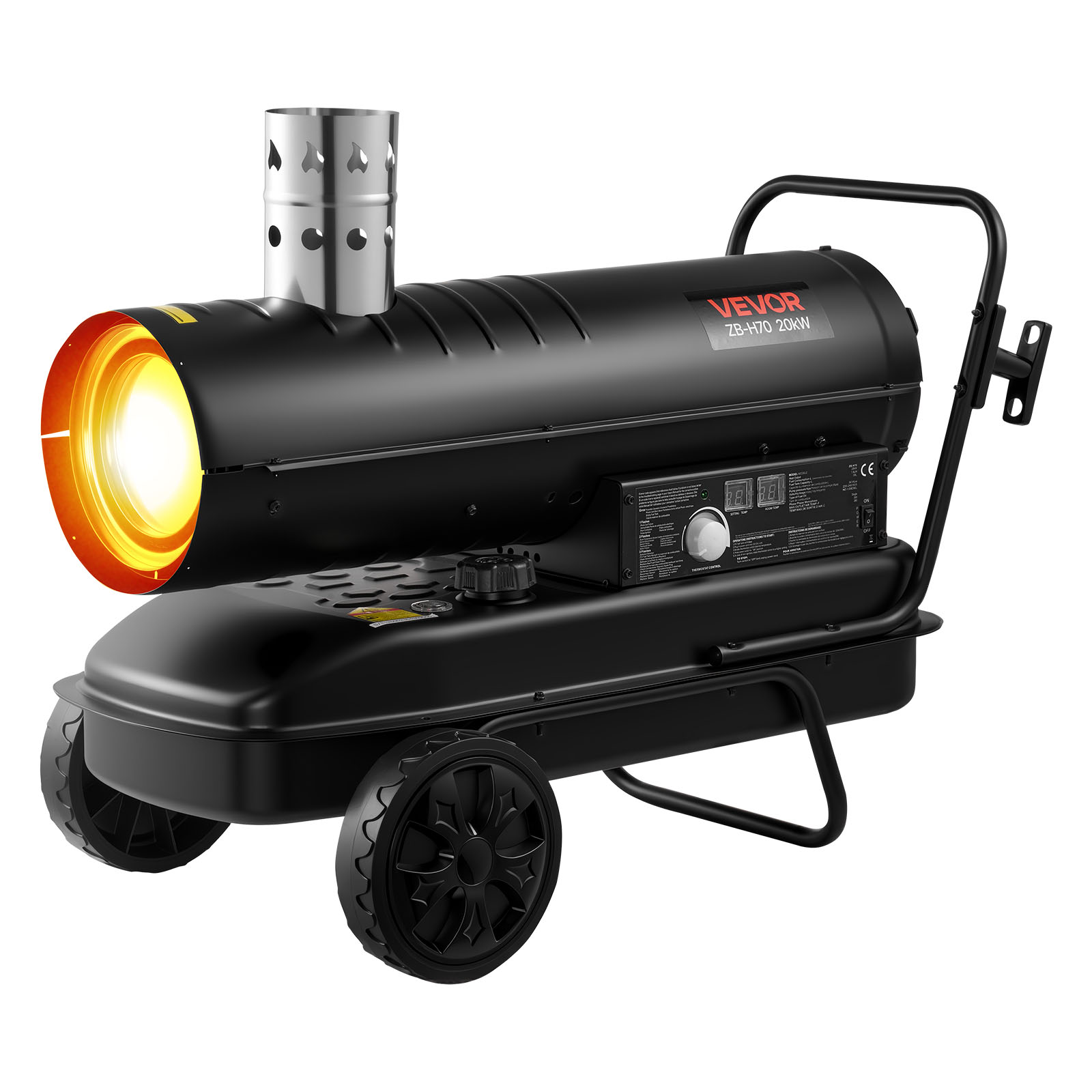 Chauffage au kérosène diesel à air pulsé VEVOR 20 kW, vec roues et — free download